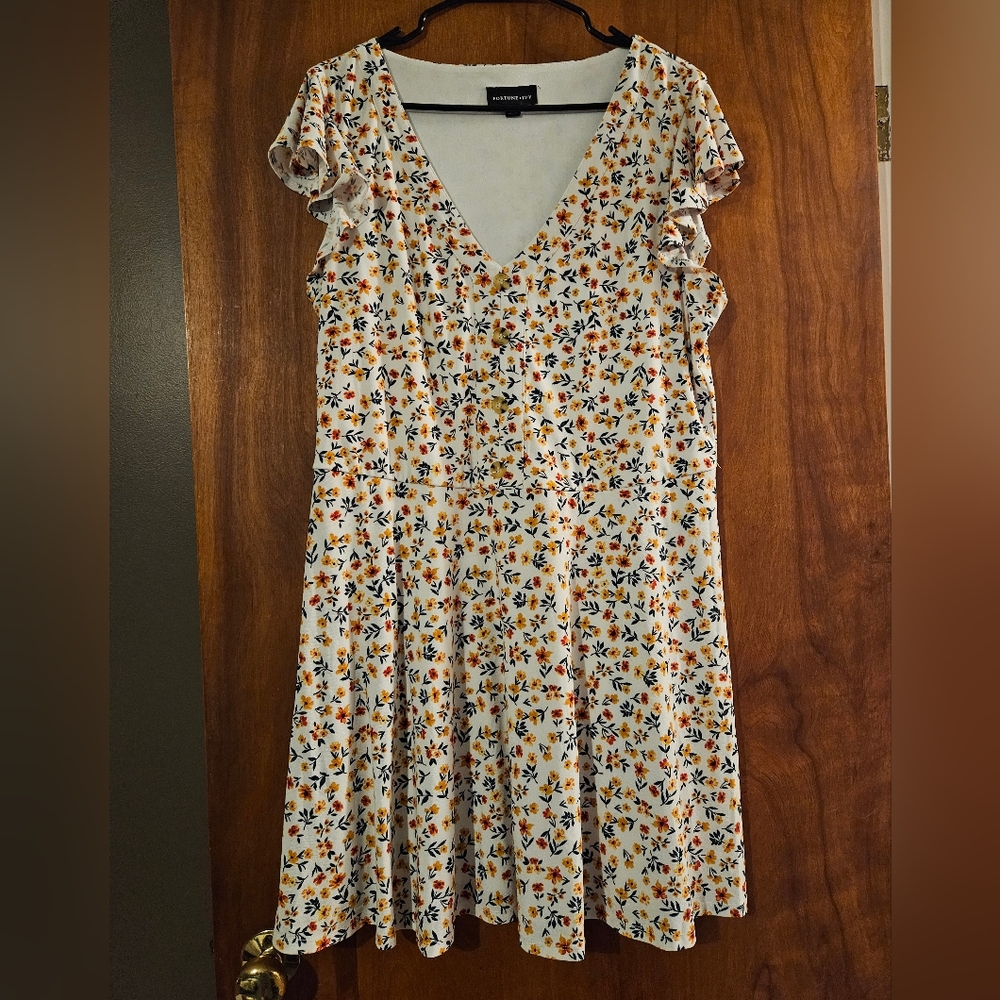 Fortune+Ivy floral mini dress